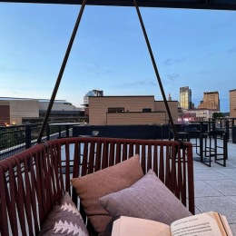 Sometimes all you need is some rooftop reading 📖☀️ Instagram post from @irvineexchangeapts on October 08, 2024 00:00:00am