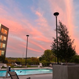 Unwind poolside & watch the sunset at our outdoor lounge pool & hot tub. 💧 Instagram post from @irvineexchangeapts on October 08, 2024 00:00:00am