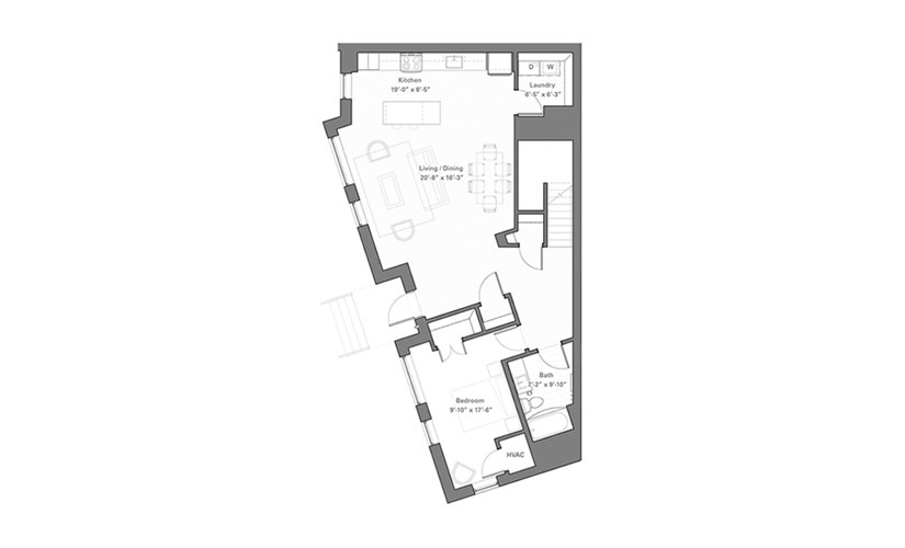 Lilidale Dw - Walkup - 2 bedroom floor plan layout with 2 bathrooms and 1730 square feet
